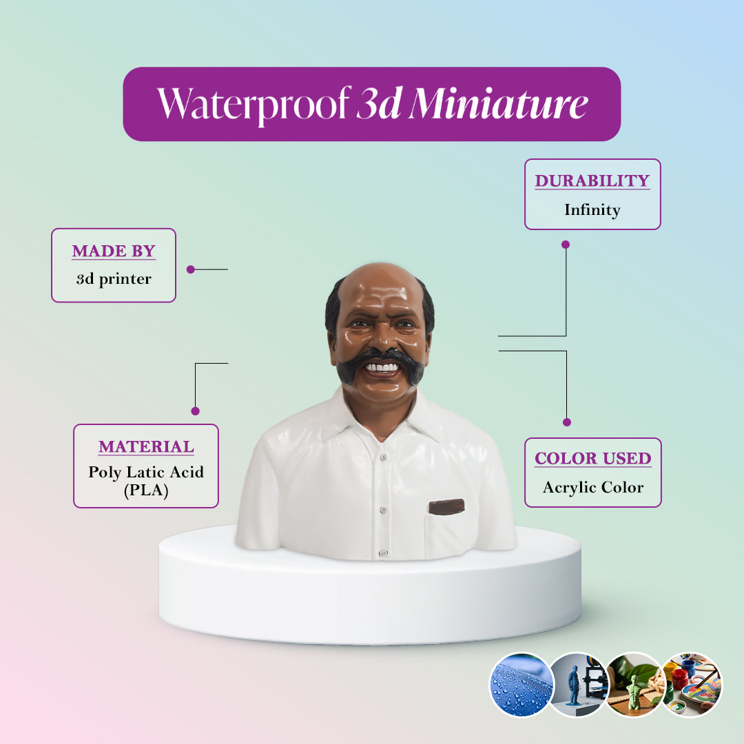 3D Miniature Solo Half Body