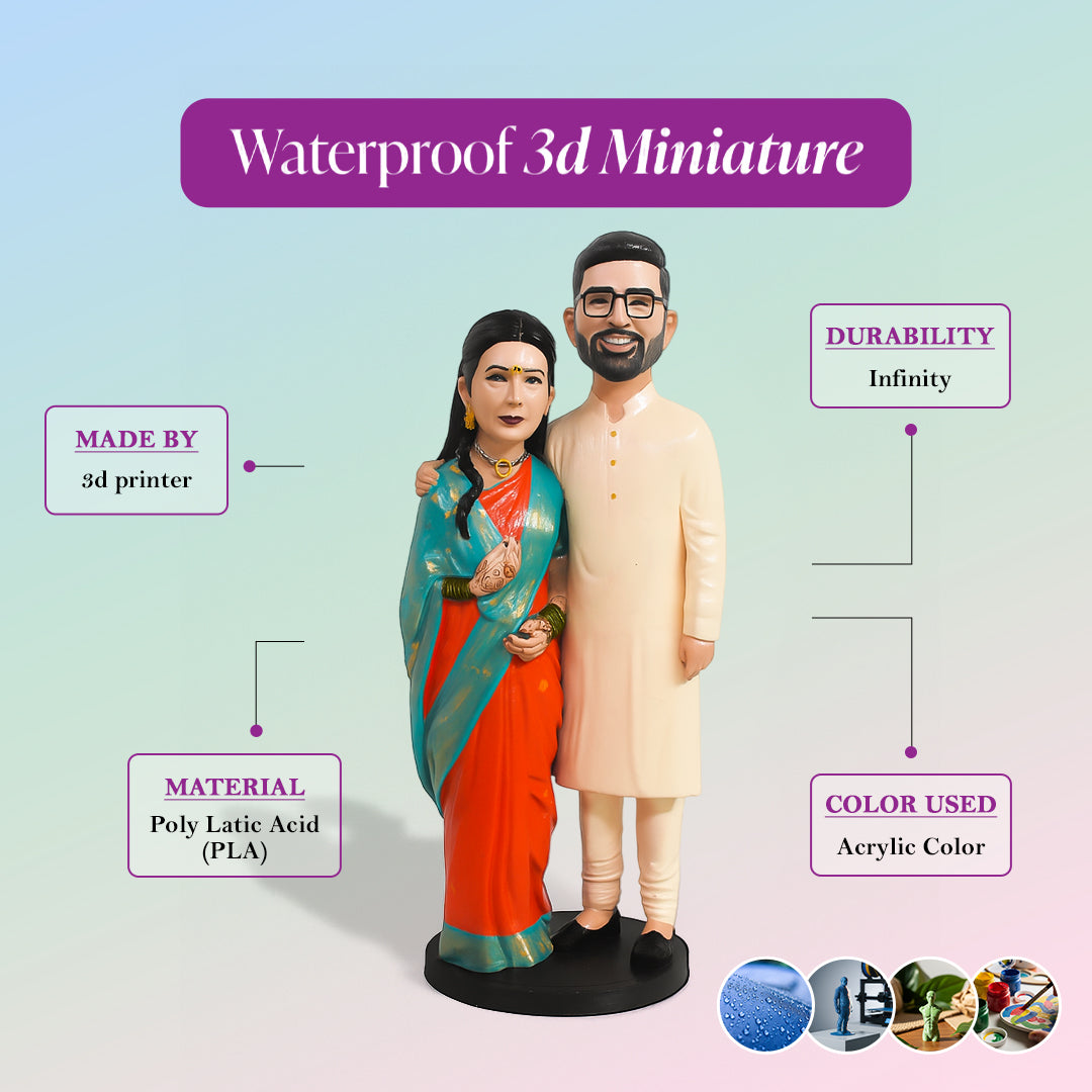 3D Miniature Couple Full Body