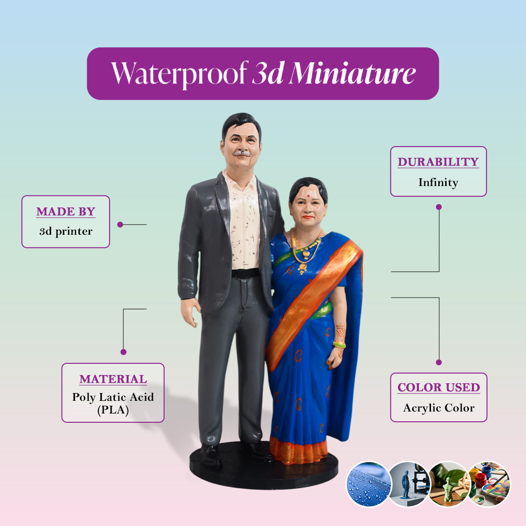 3D Miniature Couple Full Body