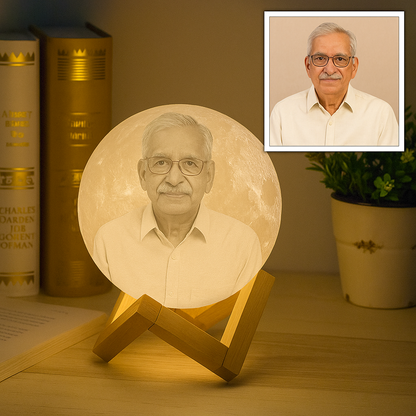 Grandfather moon lamp