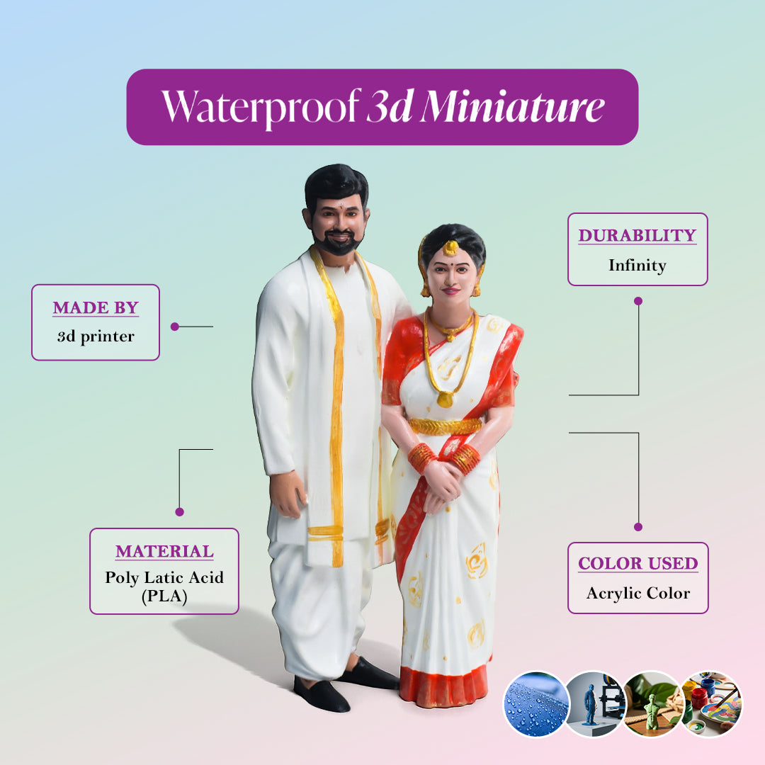 3D Miniature Couple Full Body
