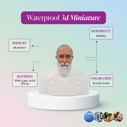 3D Miniature Solo Half Body