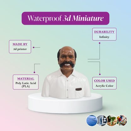 3D Miniature Solo Half Body