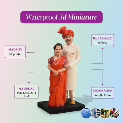 3D Miniature Couple Full Body