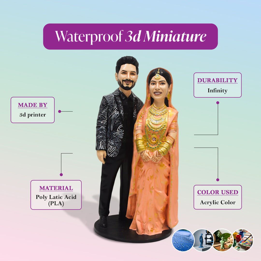 3D Miniature Couple Full Body