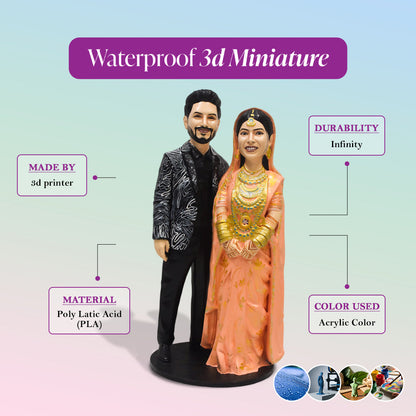 3D Miniature Couple Full Body